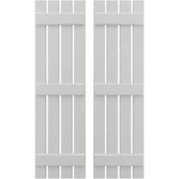 Ekena Millwork Americraft 4-Board, 3 Batten Exterior Real Wood Spaced Board-n-Batten Shutters, ARW401SB415X36STH, PR ARW401SB415X36STH - main